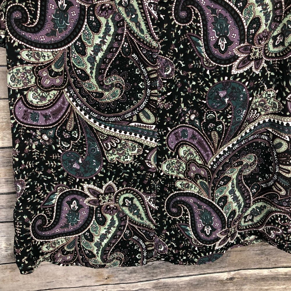 Stitchfix Daniel Rainn purple black paisley print - Picture 8 of 8
